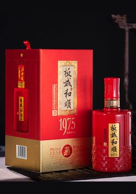 板城和顺1975  喜宴喜庆版 38度  450ml 浓香型白酒 纯粮食白酒红盒（500ml*1瓶）