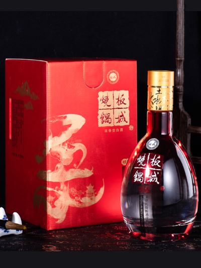 板城烧锅酒 一品红柔 39度 整箱4瓶 喜宴酒 450ml 纯粮食浓香型白酒 整箱装(450ml*1瓶 )